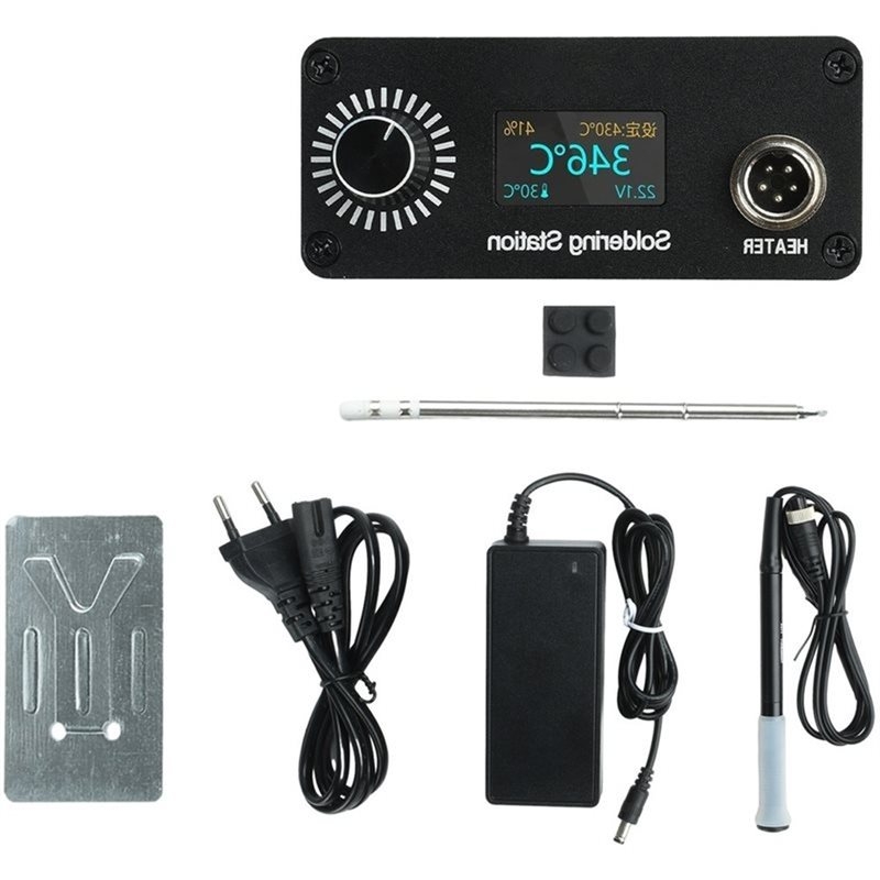 Soldering Station T12 Oled - 【A56X】T12 Przenośna Mini Cyfrowa Stacja Lutownicza