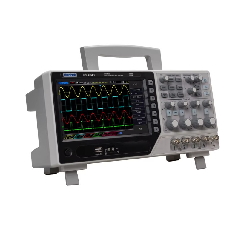 Digital Storage Oscilloscope 100Mhz 4Ch - Oscyloskop cyfrowy serii Hantek DSO4000B, 4