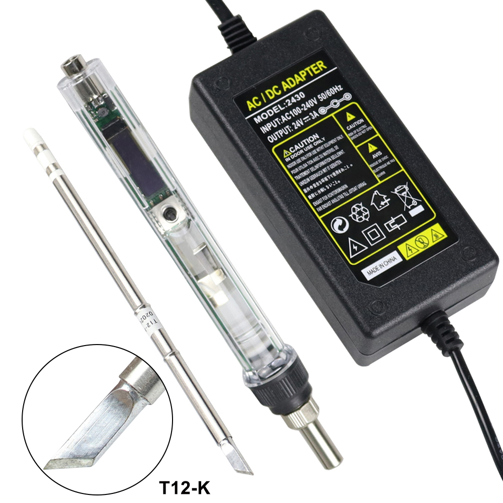 Soldering Station T12 Oled - Zestaw lutownicy elektrycznej T12 DC 12-24V