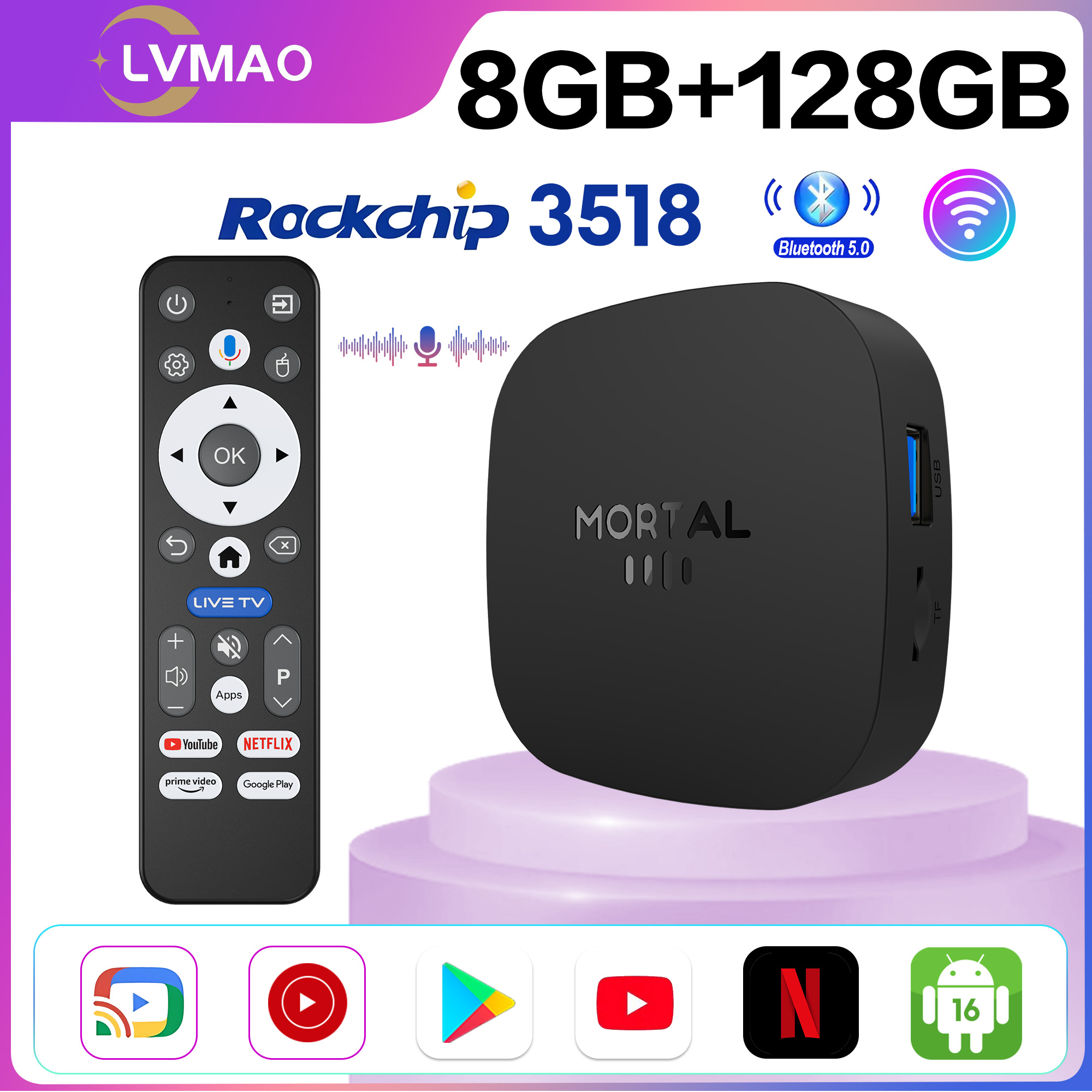 Khadas Vim4 8Gb - 2026 NOWY TV BOX T1+ RK3518