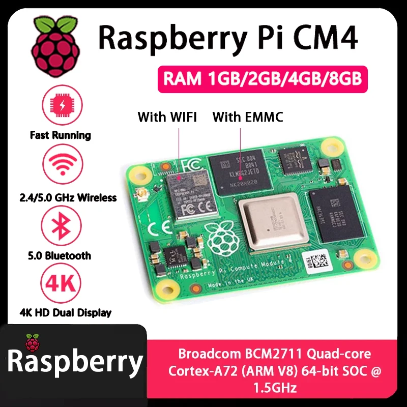 Raspberry Pi CM4 1GB/2GB/4GB/8 – Raspberry Pi Compute Module 4 8Gb 32Gb recenzja i cena