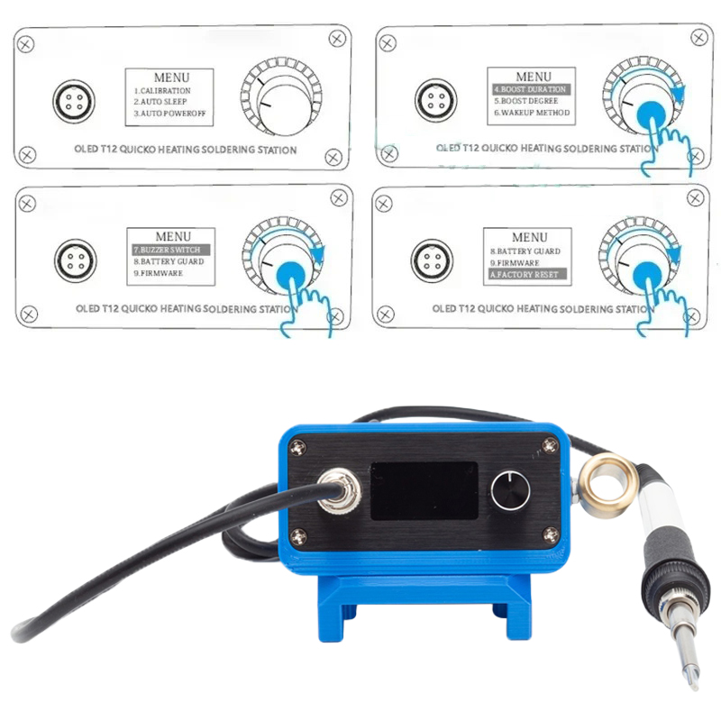 Stacja lutownicza T12 z lutown – Soldering Station T12 Oled recenzja i cena