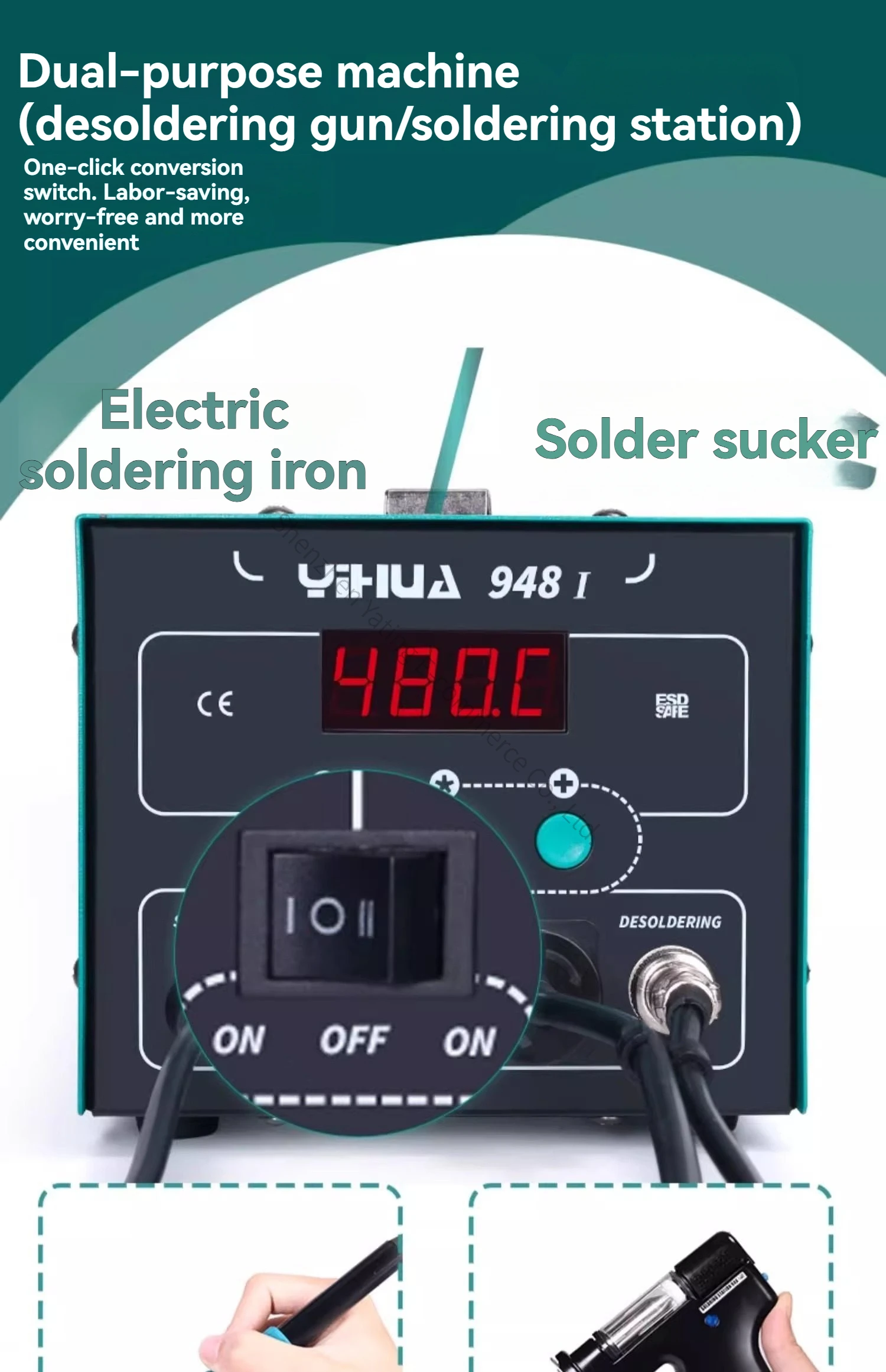 Nowa automatyczna elektryczna  – Desoldering Gun Vacuum Electric recenzja i cena