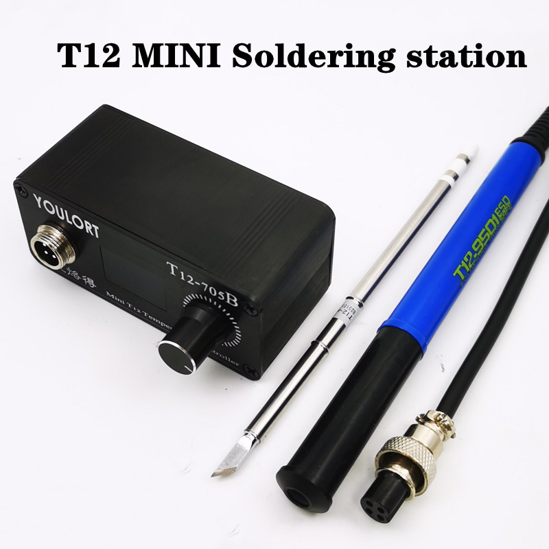 MINI T12-705B stacja lutownicz – Soldering Station T12 Oled recenzja i cena