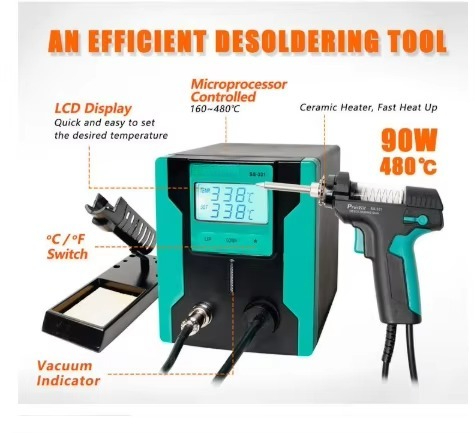 Bezpieczna dla ESD cyfrowa ele – Desoldering Gun Vacuum Electric recenzja i cena