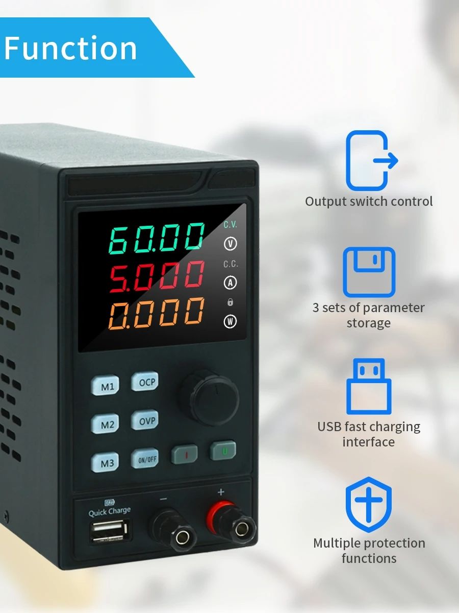 MYAMI 30V 32V 10A z USB/RS485  – Programmable Dc Power Supply 60V 5A recenzja i cena
